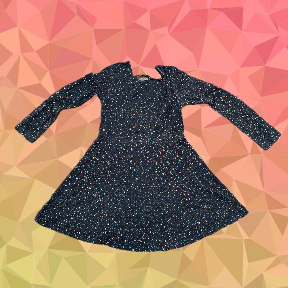 Black colorful Dots Dress - Flowers by Zoe size Small super adorbs